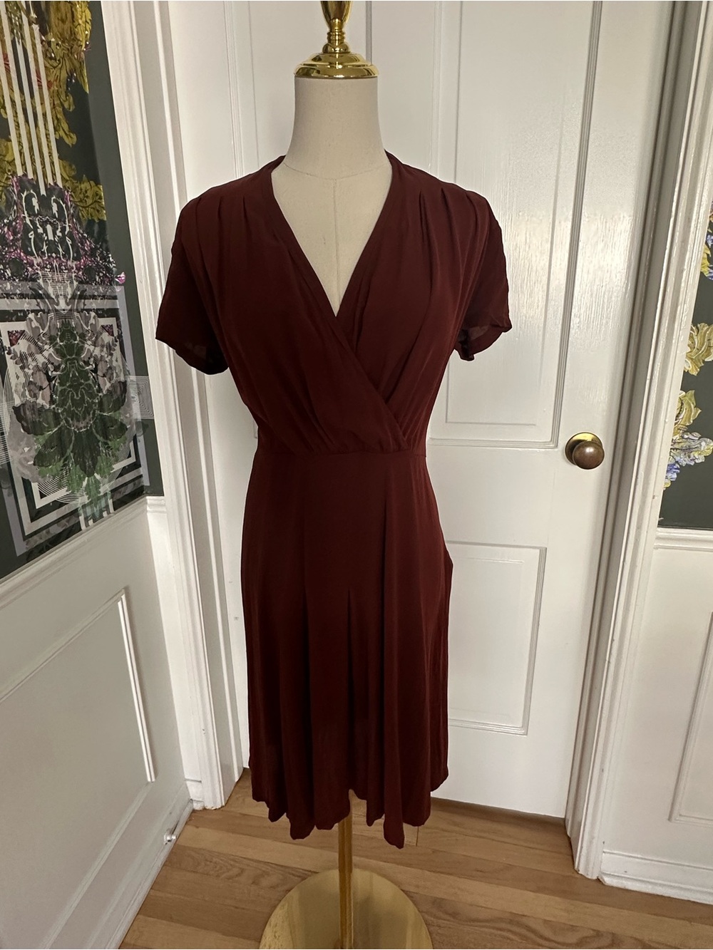 Biella  Collezioni by Maria Luisa SR Italian Wrap Dress – Size 44 (US 8–10)